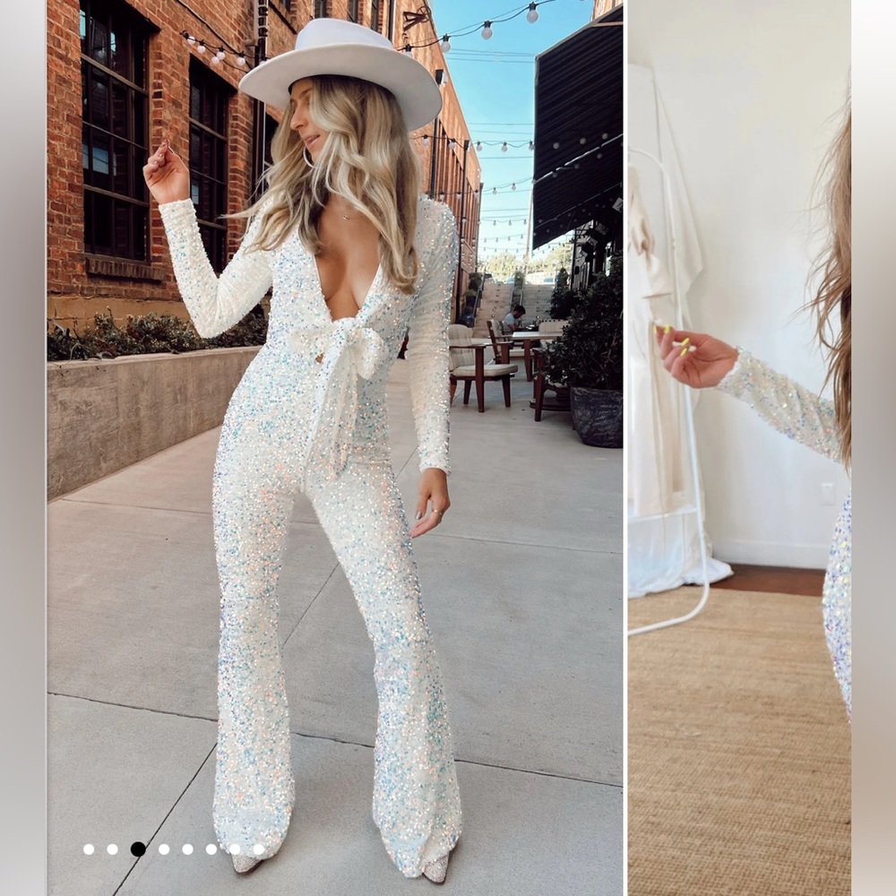 Show me your mini long sequins jumpsuit